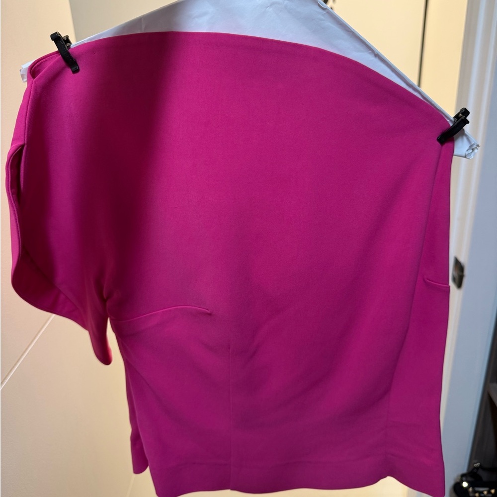 Roland Mouret magenta top